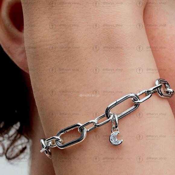 Pandora Pandora ME Sparkling Moon Mini Dangle Charm - Picture 5 of 6